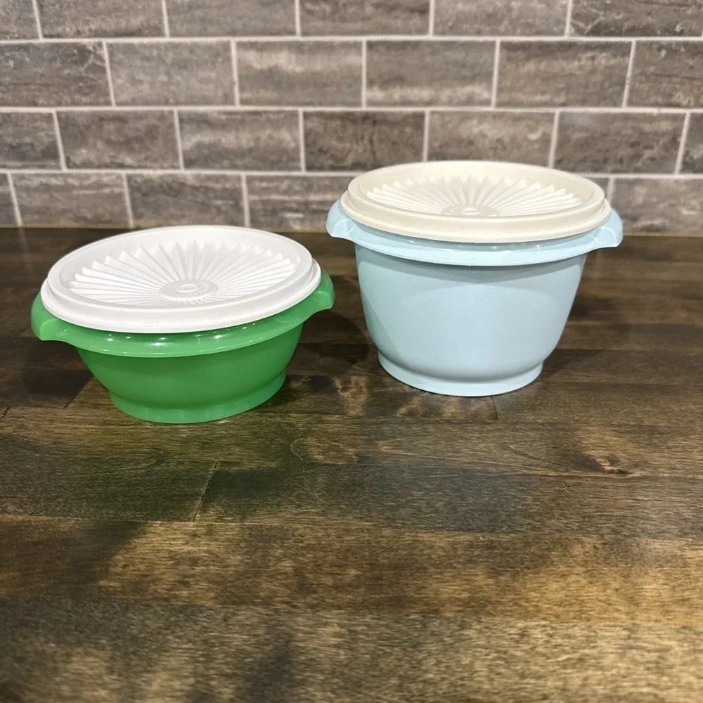 Tupperware Servalier Bowls Liquid Tight Seals Set of 2 New